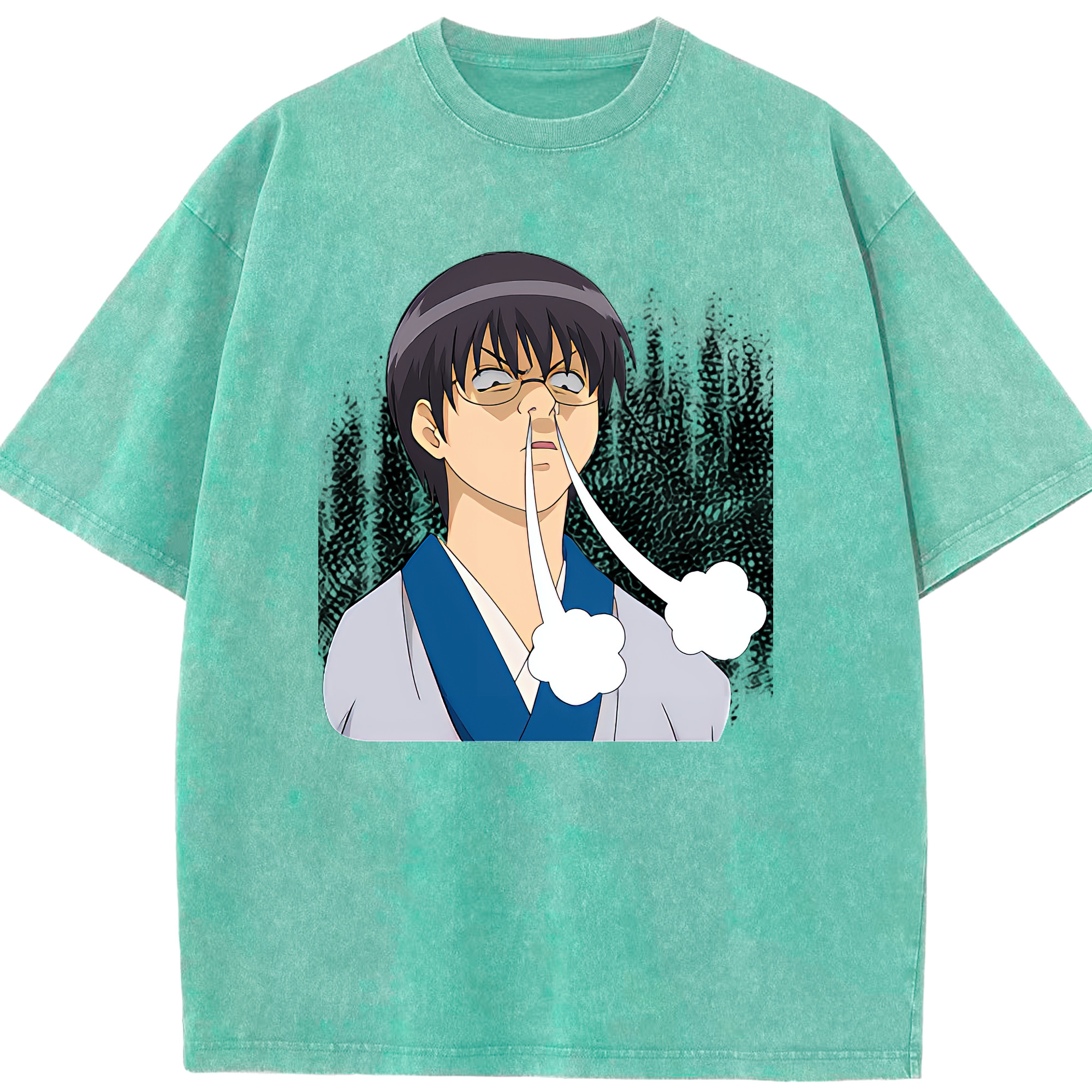 （画像用） ぎんたま 坂田銀時（さかたぎんとき） 神楽 志村新八（しむら しんぱち） GINTAMA Sakata Gintoki Kagura Shimura Shinpachi 綿100% ヴィンテージ風 半袖Tシャツ（フロントプリント）